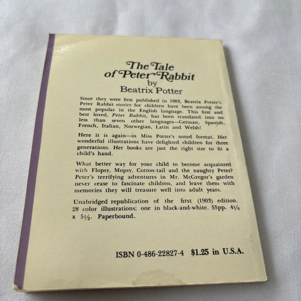 Vintage The Tale of Peter Rabbit & The Tale Of‎ Mrs. Tiggy Winkle Beatrix Potter
